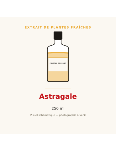Extrait de plantes fraîches d'Astragale - 250 ml