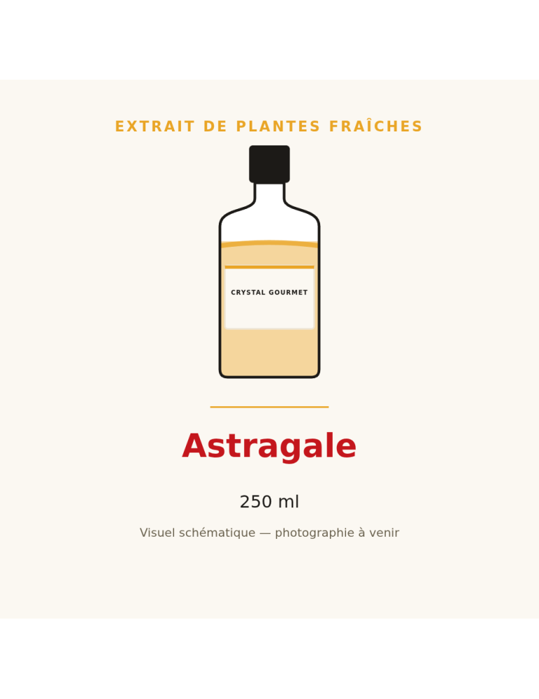 Extrait de plantes fraîches d'Astragale - 250 ml