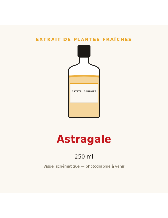 Extrait de plantes fraîches d'Astragale - 250 ml