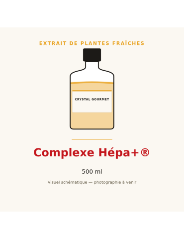 Complexe Hépa+® - 500 ml, extrait de plantes fraîches