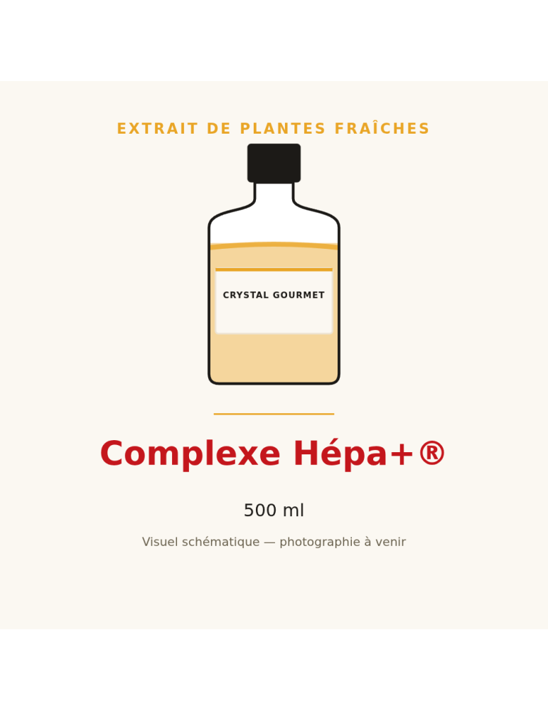 Complexe Hépa+® - 500 ml, extrait de plantes fraîches