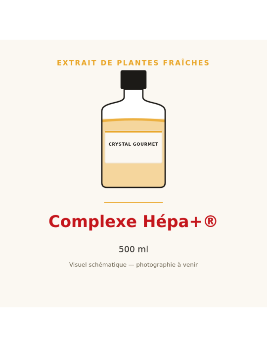 Complexe Hépa+® - 500 ml, extrait de plantes fraîches