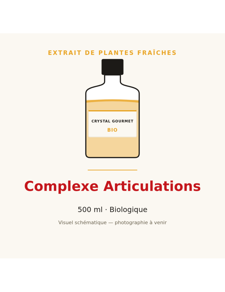 Complexe Articulations - 500 ml, extrait de plantes fraîches