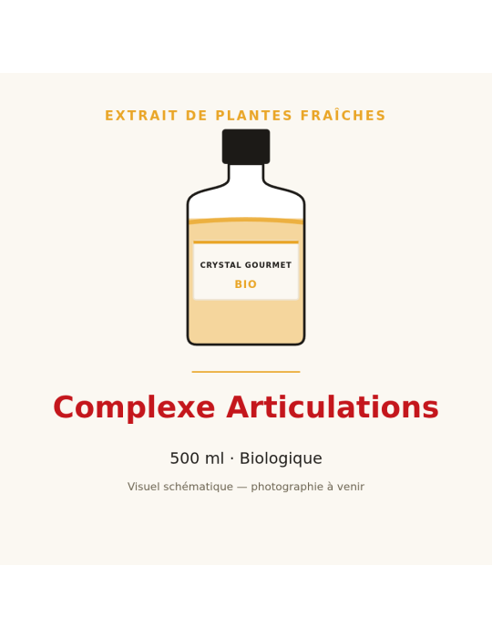 Complexe Articulations - 500 ml, extrait de plantes fraîches