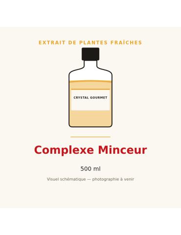 Complexe Minceur - 500 ml, extrait de plantes fraîches