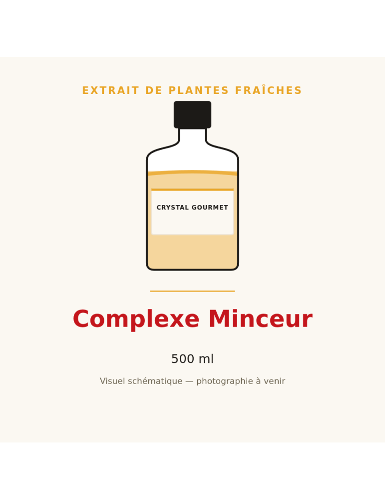 Complexe Minceur - 500 ml, extrait de plantes fraîches