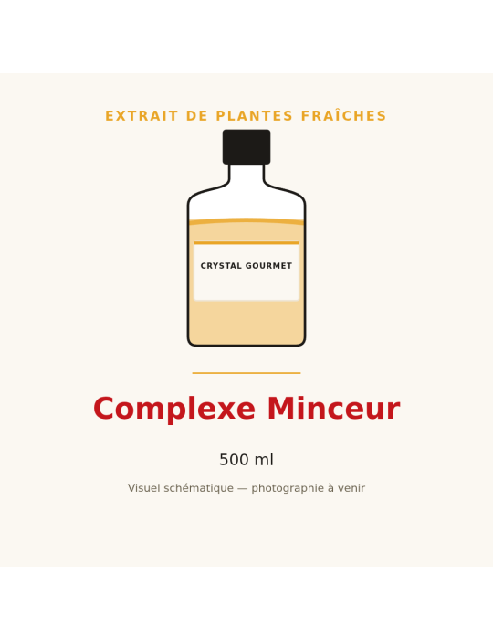 Complexe Minceur - 500 ml, extrait de plantes fraîches