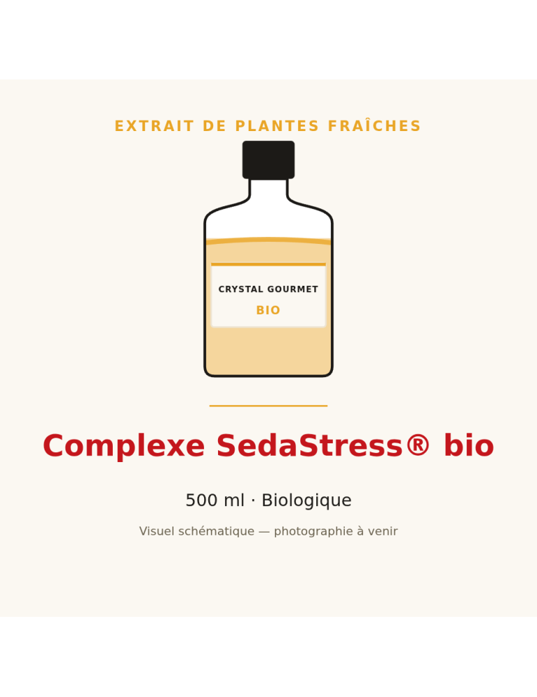 Complexe SedaStress® bio - 500 ml, extrait de plantes fraîches