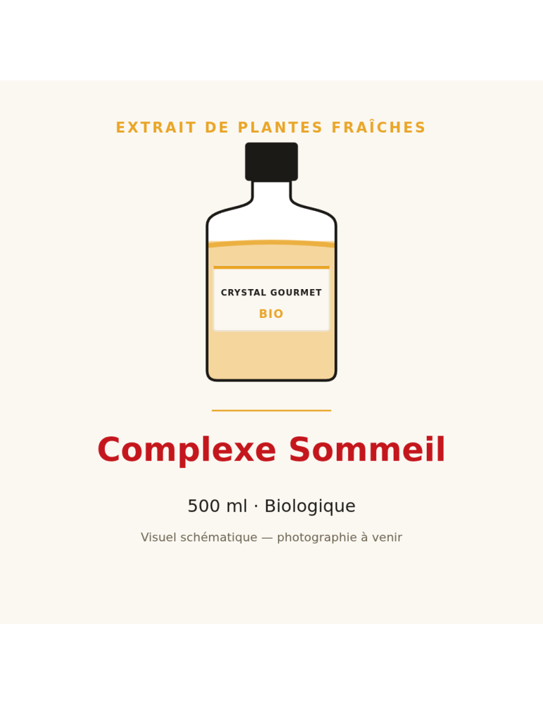 Complexe Sommeil - 500 ml, extrait de plantes fraîches