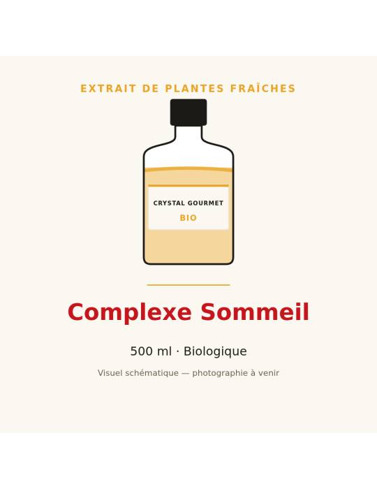 Complexe Sommeil - 500 ml, extrait de plantes fraîches