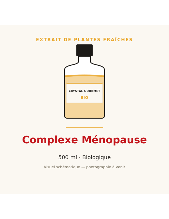 Complexe Ménopause - extrait de plantes fraîches et bourgeons bio