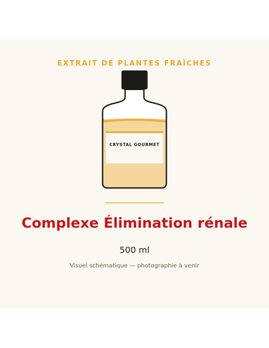 Complexe Élimination rénale - extrait de plantes fraîches