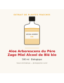 Aloe Arborescens du Père Zago Miel Alcool de Blé bio - 500 ml