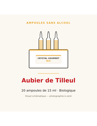 Aubier de Tilleul bio en ampoules - 20 ampoules de 15 ml