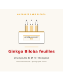 Ginkgo Biloba feuilles bio en ampoules - 20 x 15 ml