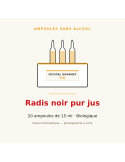 Radis noir bio pur jus en ampoules - 20 x 15 ml