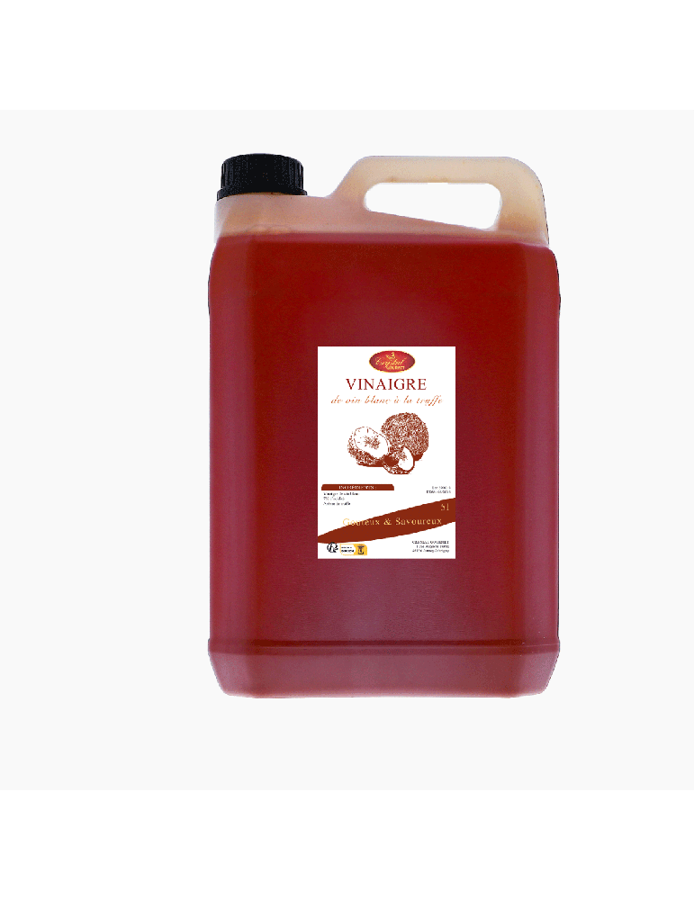 VINAIGRE DE VIN BLANC AROMATISE A LA TRUFFE - 5L