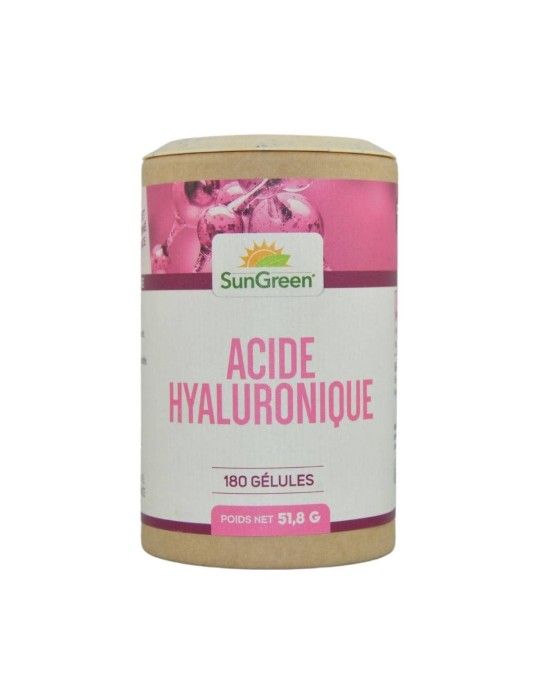 Acide Hyaluronique - 180 Gélules 60 mg | Crystal Gourmet