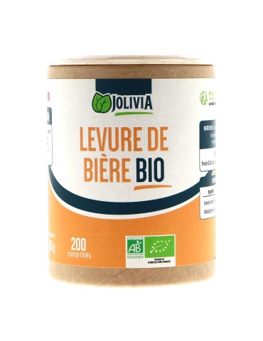 Levure de Bière Bio - 200 Comprimés | Crystal Gourmet
