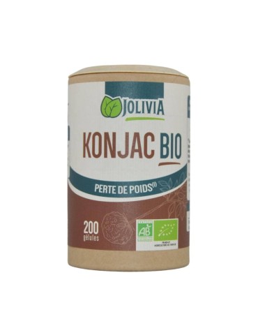 Konjac Bio - 200 Gélules de 410 mg | Crystal Gourmet