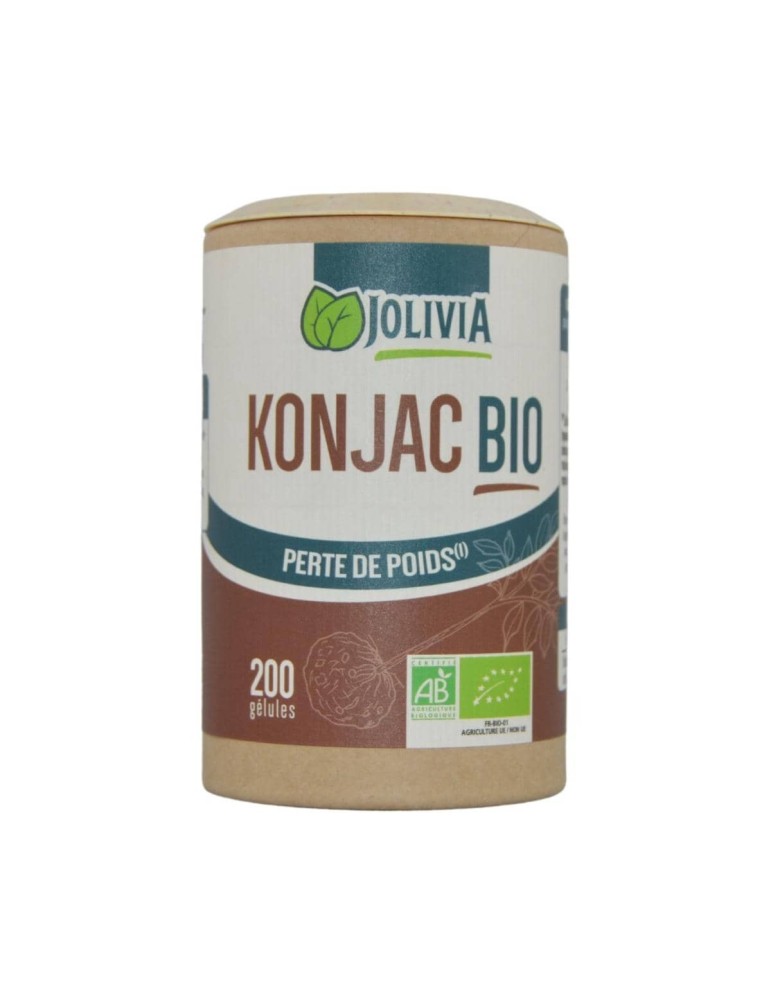 Konjac Bio - 200 Gélules de 410 mg | Crystal Gourmet
