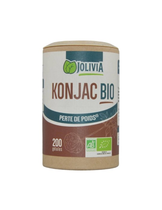 Konjac Bio - 200 Gélules de 410 mg | Crystal Gourmet