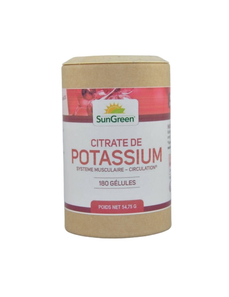 Potassium - 180 Gélules 79 mg | Crystal Gourmet