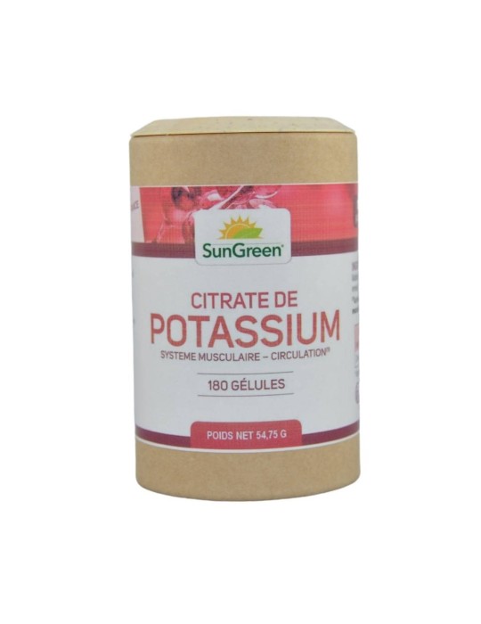 Potassium - 180 Gélules 79 mg | Crystal Gourmet