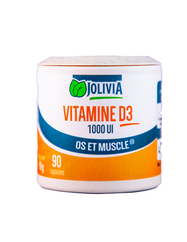 Vitamine D3 1000 UI - 90 Capsules | Crystal Gourmet