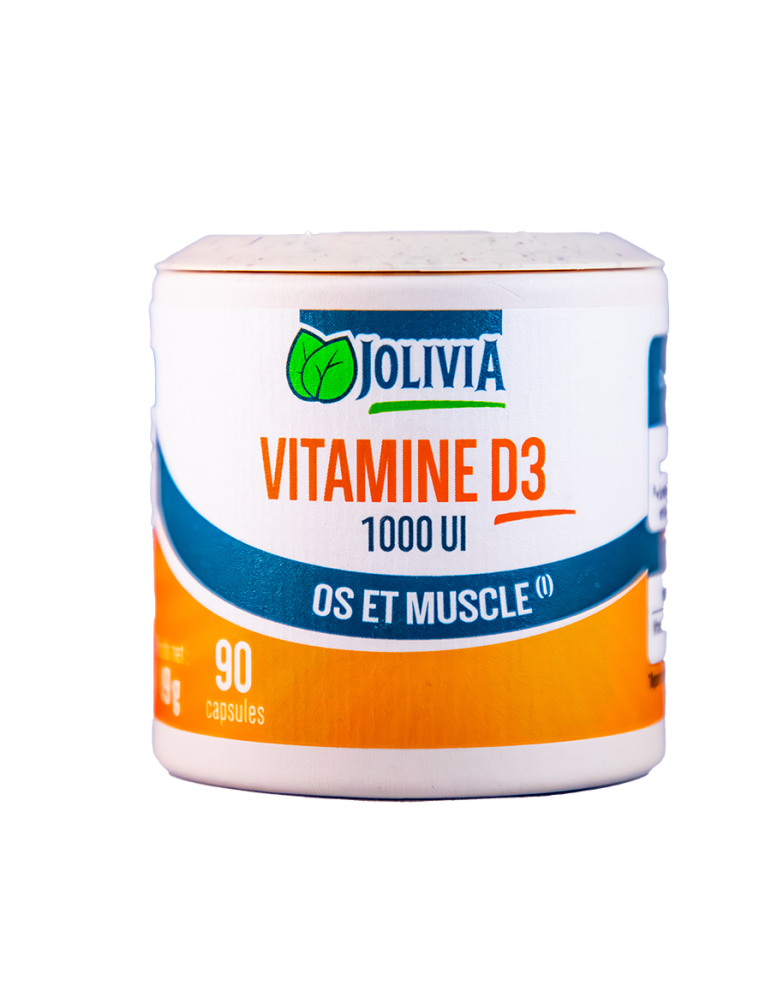 Vitamine D3 1000 UI - 90 Capsules | Crystal Gourmet