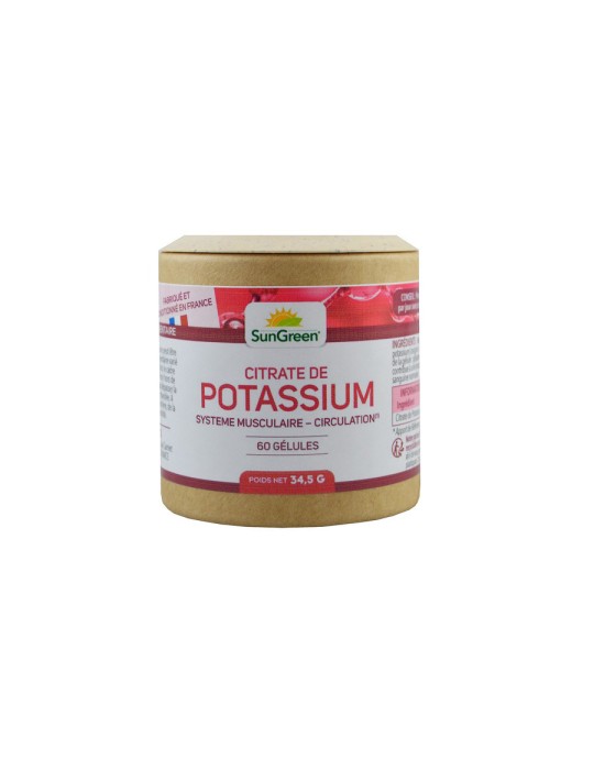 Potassium - 60 Gélules de 79 mg | Crystal Gourmet
