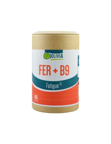Fer et Vitamine B9 - 200 Gélules de 14 mg | Crystal Gourmet