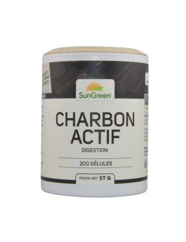 Charbon actif - 200 Gélules Végétales | Crystal Gourmet