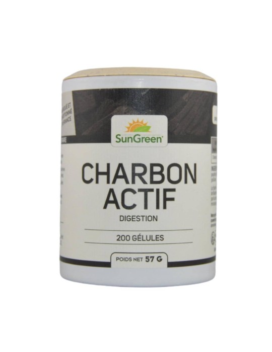 Charbon actif - 200 Gélules Végétales | Crystal Gourmet