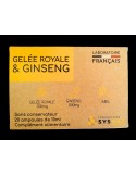 Ginseng et gelée royale - 20 ampoules | Crystal Gourmet