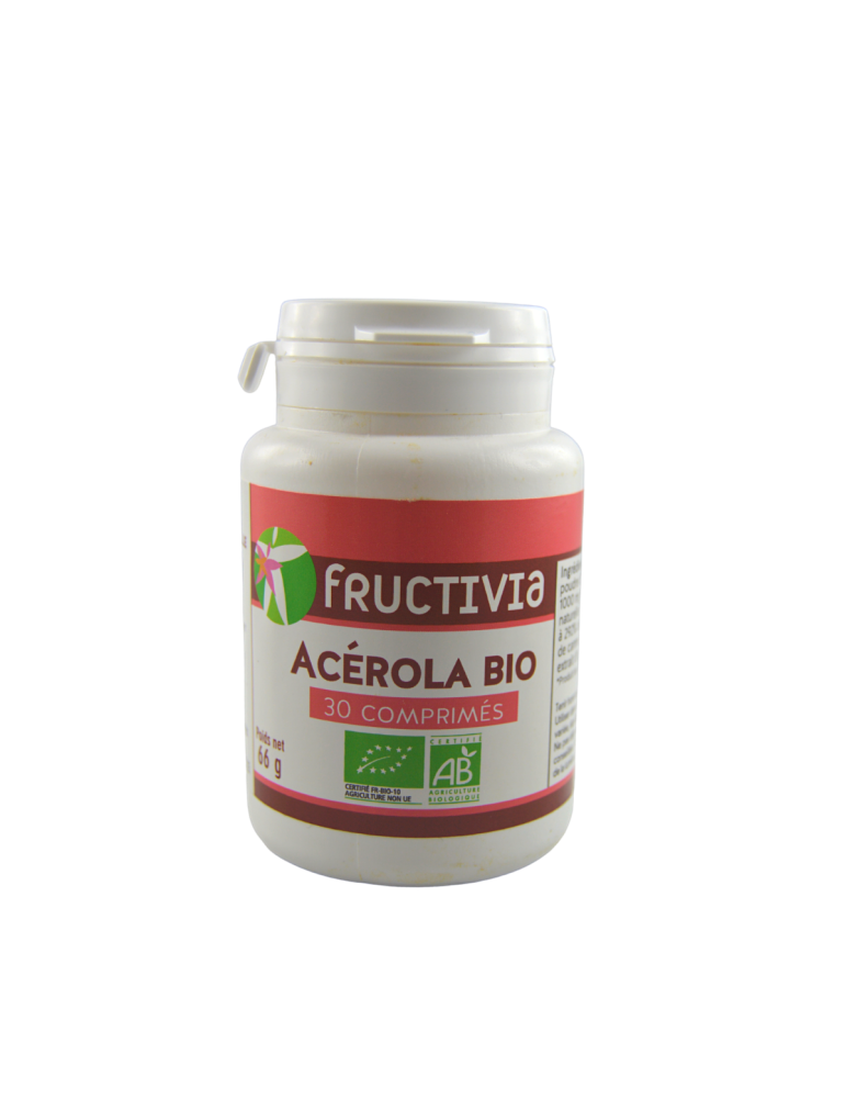 Acérola Bio - 30 Comprimés | Crystal Gourmet