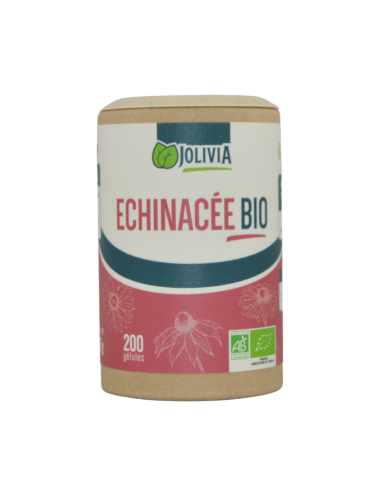 Echinacée Bio - 200 Gélules 210 mg | Crystal Gourmet