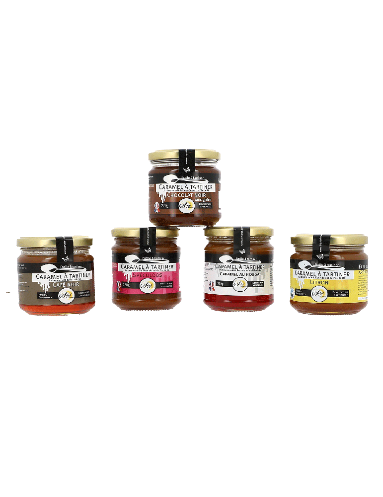 Lot de 5 pots de Caramel à tartiner
