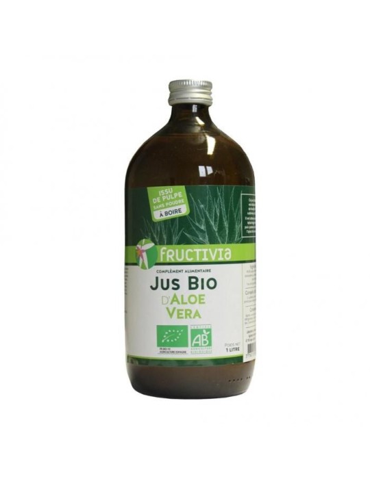 Jus d'Aloe Vera Bio - 1 L (marque Fructivia) | Crystal Gourmet