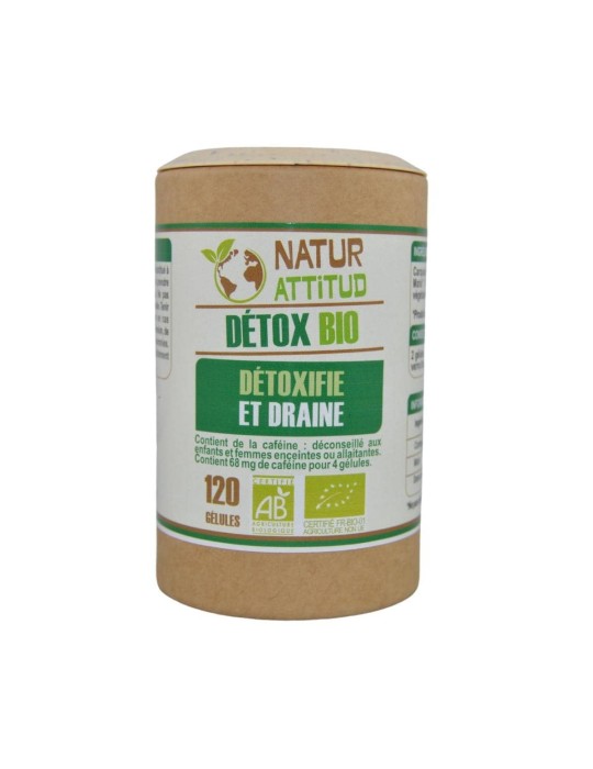 Détox Bio - 120 gélules de 668 mg | Crystal Gourmet
