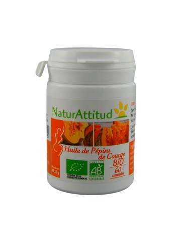 Huile de pépins de courge bio 60 capsules NaturAttitud