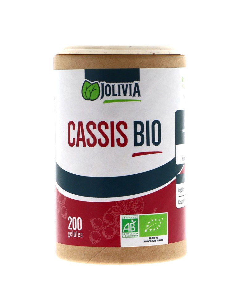 Cassis Bio - 200 gélules végétales de 250 mg | Crystal Gourmet