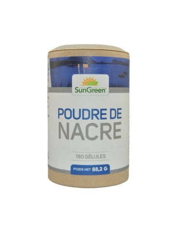 Poudre de nacre - 180 gélules de 415 mg | Crystal Gourmet