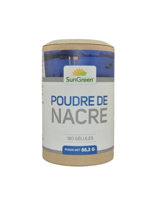 Poudre de nacre - 180 gélules de 415 mg | Crystal Gourmet