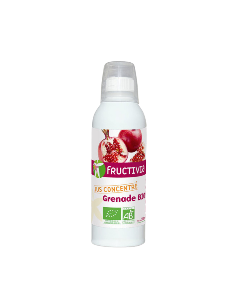Jus de grenade concentré bio 500 ml Fructivia | Crystal Gourmet