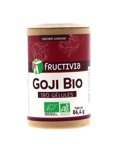 Goji Bio - 180 gélules végétales de 375 mg | Crystal Gourmet