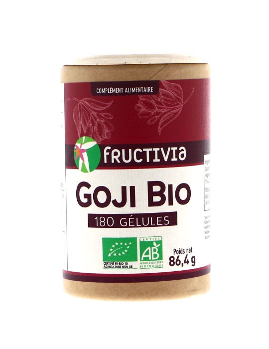 Goji Bio - 180 gélules végétales de 375 mg | Crystal Gourmet