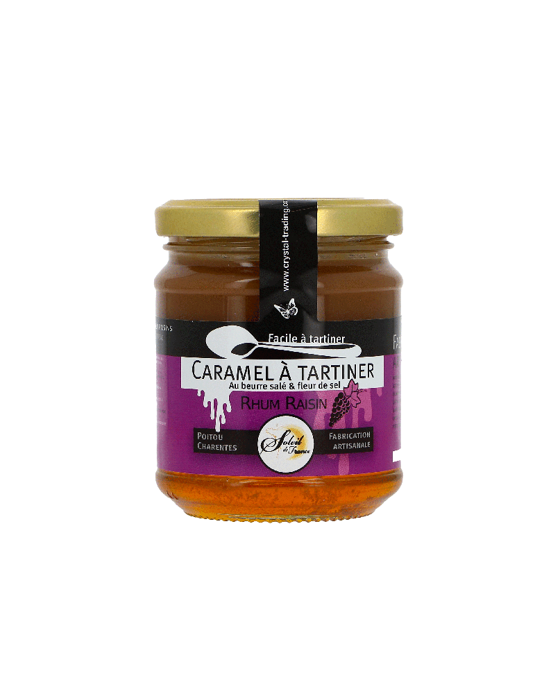 Caramel à tartiner au Rhum Raisin - 220g