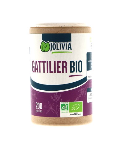 Gattilier Bio - 200 gélules végétales de 250 mg | Crystal Gourmet