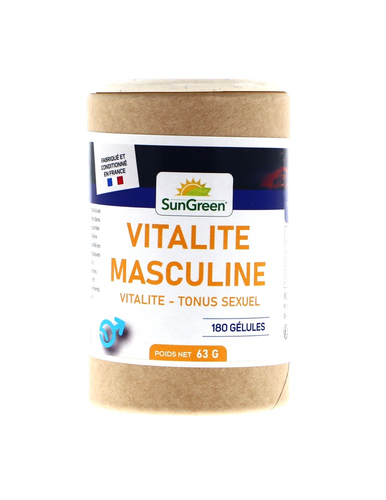 Vitalité Masculine - 180 gélules de 280 mg | Crystal Gourmet